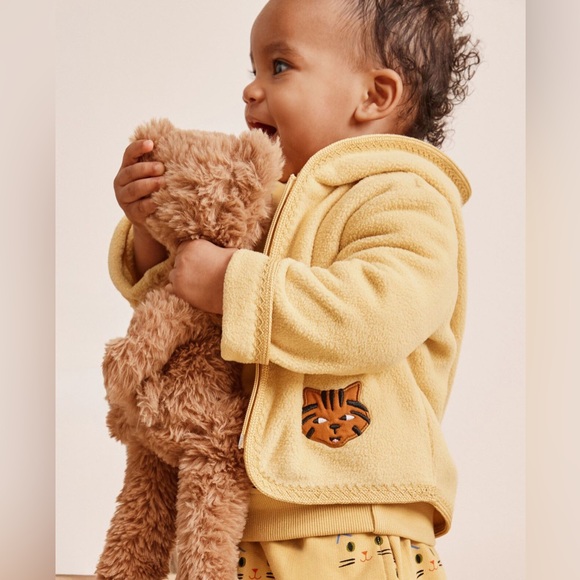 Hanna Andersson Baby Ponderosa Green Microfleece Hooded Jacket, MSRP $69, 2T - Picture 9 of 12